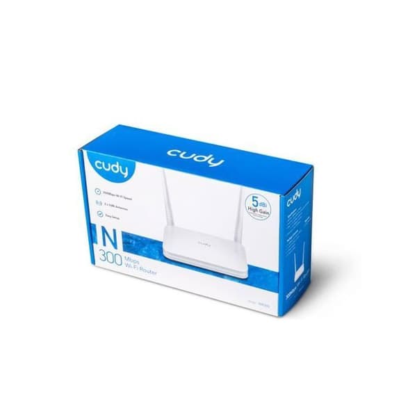Trådlös åtkomstpunkt - Cudy - WR300 - 300Mbps - Antenn 5dBi - 4 LAN-portar 10/100/1000