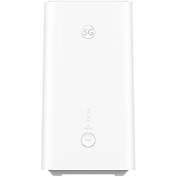 HUAWEI 5G CPE 5, WiFi 6 3000 Mbps 5G Dual Band-hemrouter, 3,6 Gbps nedladdningshastighet, enkel anslutning och hantering med Wi-FI Mesh+,