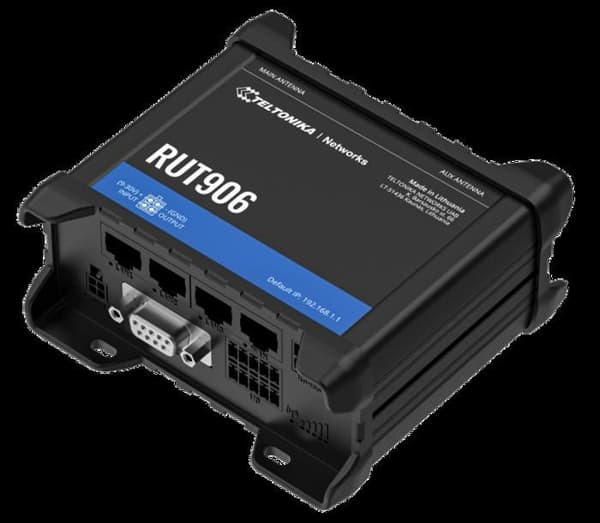 Router - Teltonika - RUT906 - Flerfärgad - 8,7" - 4-portsswitch - Statisk IP-routing Svart
