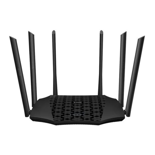 TENDA AC2100 dual band WiFi-router, Gigabit-portar, Enkel konfiguration, USB 2.0, MU-MIMO, IPv6, perfekt för spel, streaming. AC21
