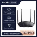 Miniatyrbild 1 av 4: TENDA AX3000 Dual Band WiFi 6 Router, 1,6 GHz Dual Core CPU, OFDMA+MU-MIMO, Fjärrkontroll, Föräldrakontroll, TX9 pro