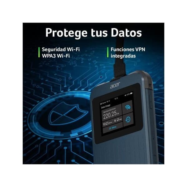 Router/modem - ACER - Acer Connect Enduro M3 - 5G - Wi-Fi 6 - 20GB internationella data