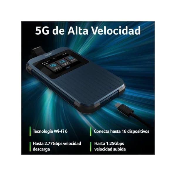 Router/modem - ACER - Acer Connect Enduro M3 - 5G - Wi-Fi 6 - 20GB internationella data