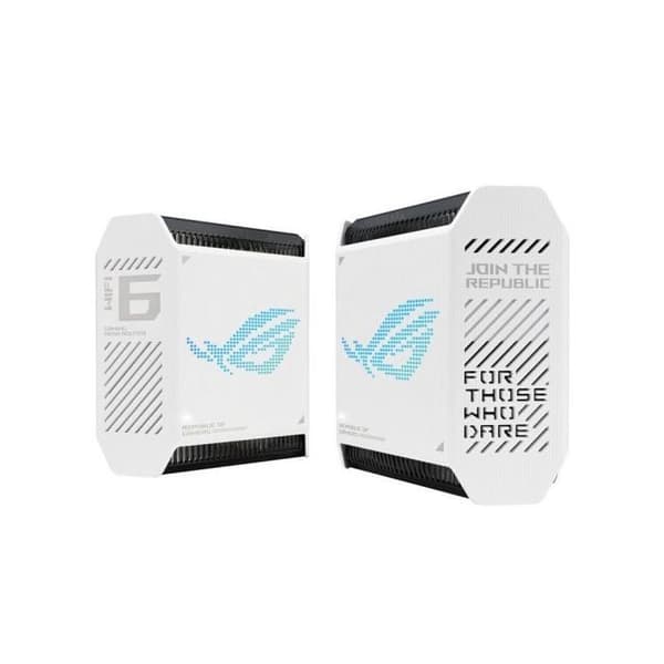 AX Tri Band 10000 Mbps trådlösa Wi-Fi-routrar - ASUS ROG Rapture GT6 Vit