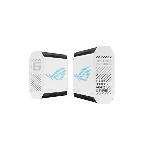 AX Tri Band 10000 Mbps trådlösa Wi-Fi-routrar - ASUS ROG Rapture GT6 Vit