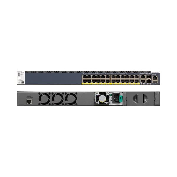 NETGEAR Switch GSM4328PB-100NES - 28 portar - Grå Svart