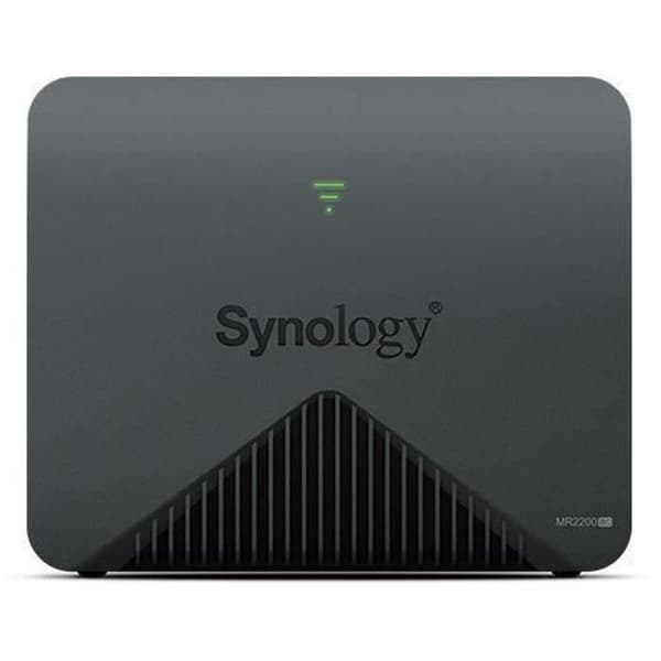 Synology MR2200ac trådlös router - IEEE 802.11ac - 2,4 GHz/5 GHz - 272,64 MB/s Svart