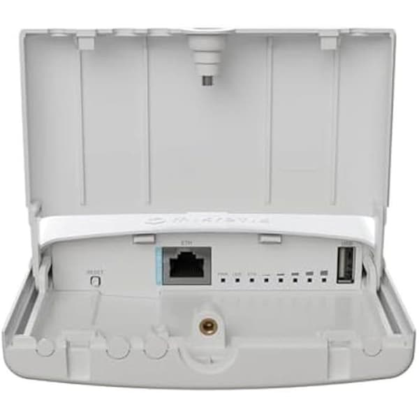 Mikrotik NetBox 5 ax (L11UG-5HaxD-NB), En Wi-Fi 6 AP/CPE/Punkt-till-punkt, PoE-in, DC Jack, Gigabit Ethernet, utomhuskapsling