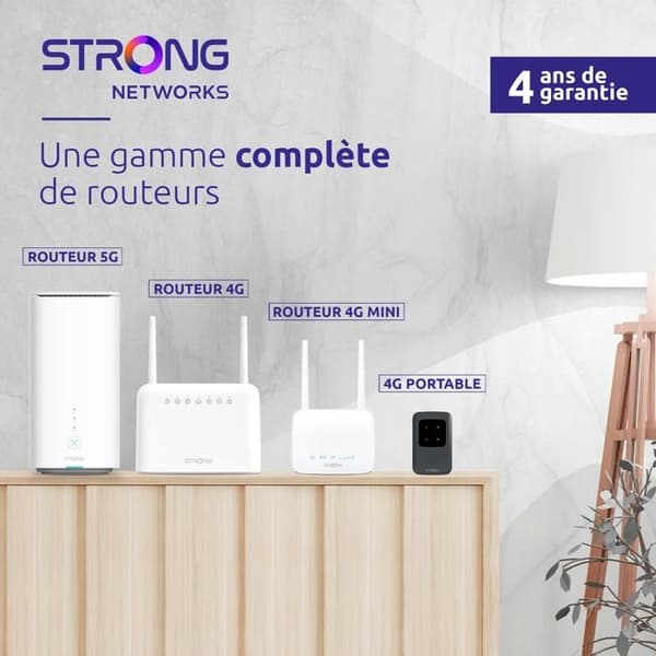 Hotspot 4G - STARK - Uppladdningsbar modem - 150 Mbps - Wi-Fi - Kompatibel med alla SIM-kort