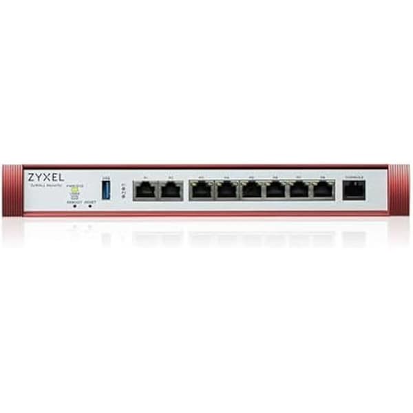 Zyxel USG FLEX200 H-serien, användardefinierade portar med 2 x 2,5G och 6 x 1G, 1 x USB med 1 YR-säkerhetspaket
