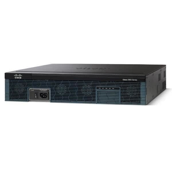 Router - CISCO - CISCO2921-V/K9 - IPv4 - IPv6 - OSPF Svart, Blå