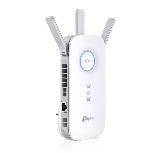 Kraftfull AC1900 Mbps WiFi Repeater - TP-Link RE550 - Dual Band - Kompatibel med alla boxar Vit