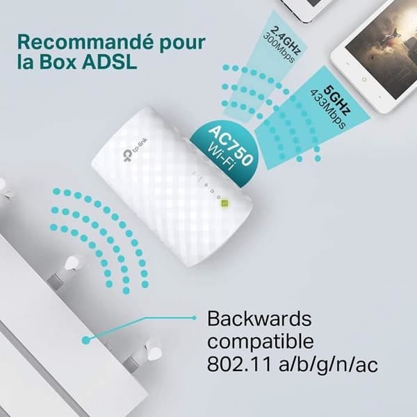 TP-LINK RE200 AC 750 Mbps Dual Band Wi-Fi Repeater