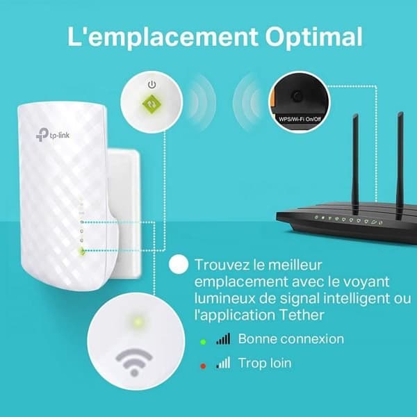 TP-LINK RE200 AC 750 Mbps Dual Band Wi-Fi Repeater