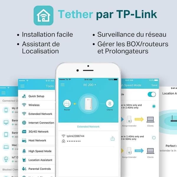 TP-LINK RE200 AC 750 Mbps Dual Band Wi-Fi Repeater