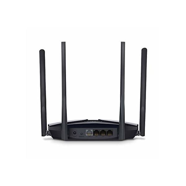 WiFI 6 AX3000Mbps router - MERCUSYS MR80X - Dual Band - 160 MHz kanal - 4 5dBi-antenner, MU-MIMO, WPA3 - 4 Gigabit-portar