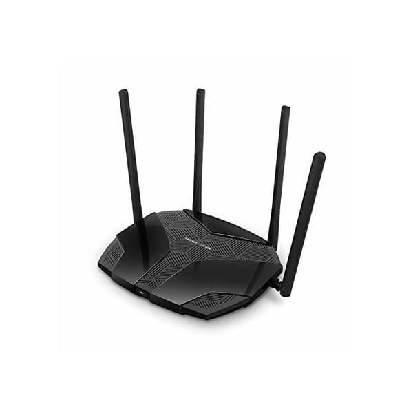 WiFI 6 AX3000Mbps router - MERCUSYS MR80X - Dual Band - 160 MHz kanal - 4 5dBi-antenner, MU-MIMO, WPA3 - 4 Gigabit-portar