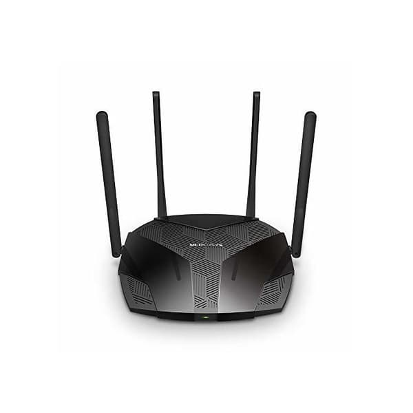 WiFI 6 AX3000Mbps router - MERCUSYS MR80X - Dual Band - 160 MHz kanal - 4 5dBi-antenner, MU-MIMO, WPA3 - 4 Gigabit-portar
