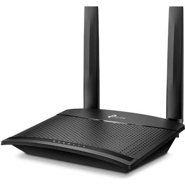 4G LTE 150 Mbps Wifi N300 Mbps router - TP-Link TL-MR100 - 2 Ethernet-portar - Avtagbara antenner Svart