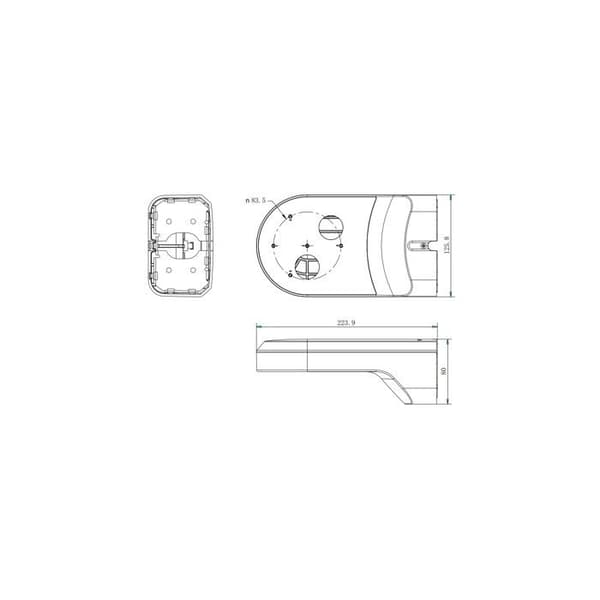 Kamerastöd - Hikvision - DS-1294ZJ-PT - Vit - Kompatibel med Hikvision - Hållbar