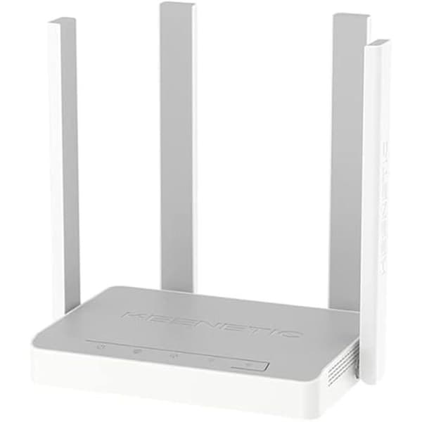4G Wi-Fi-router - KEENETIC - Runner N300 - Wi-Fi Mesh 300 Mbps - 4 portar - WPA3-säkerhet Grå, Vit