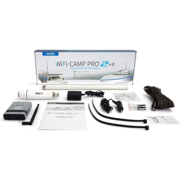 ALFA WiFi Camp-Pro2 v2 EU 2020 WLAN Räckvidd Förlängare Kit 802.11b/g/n, 300 Mbit
