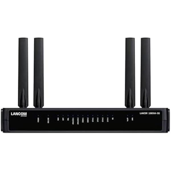 SD-WAN VoIP Gateway - LANCOM - 1803VA-5G - VDSL Supervectoring Modem - 5G Modem - Lastbalansering Svart