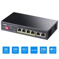 Miniatyrbild 2 av 4: Cudy GS1006P Switch PoE+ 6 portar Gigabit, 65 W, 4 * 10-100-1000Mbps PoE+ portar, CCTV-VLAN-läge, 802.3af- 802.3at