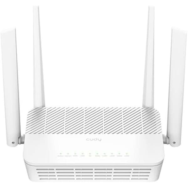 Wi-Fi 6 router - CUDY - WR3000S - AX3000 - 5 RJ45 Ethernet-portar - 4 antenner - MU-MIMO Vit