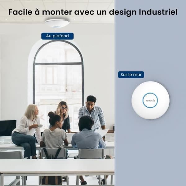 WiFi 6-åtkomstpunkt - TENDA - I27 - 3000 Mbps - 4 antenner - PoE+