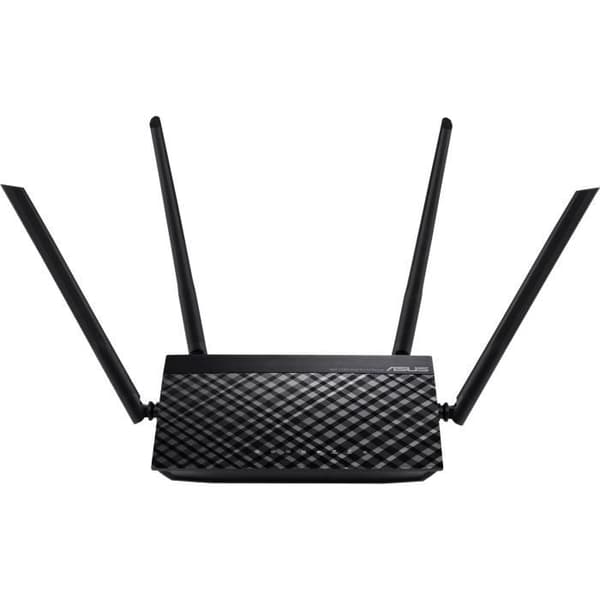 Trådlös router - ASUS - RT-AC1200 v.2 - Dual Band 1200 Mbps AC Wi-Fi-router med 4 externa antenner, 5 Ethernet-portar