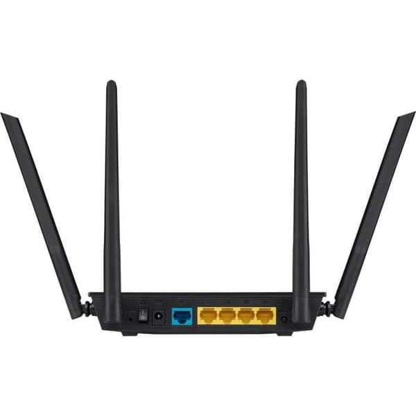 Trådlös router - ASUS - RT-AC1200 v.2 - Dual Band 1200 Mbps AC Wi-Fi-router med 4 externa antenner, 5 Ethernet-portar
