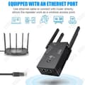 Miniatyrbild 4 av 4: TD® Trådlös Router 1200M Signalförstärkare 2.4G5G Repeater AP Hem WIFI-förbättring Alldeles kompatibel Lättviktsportab