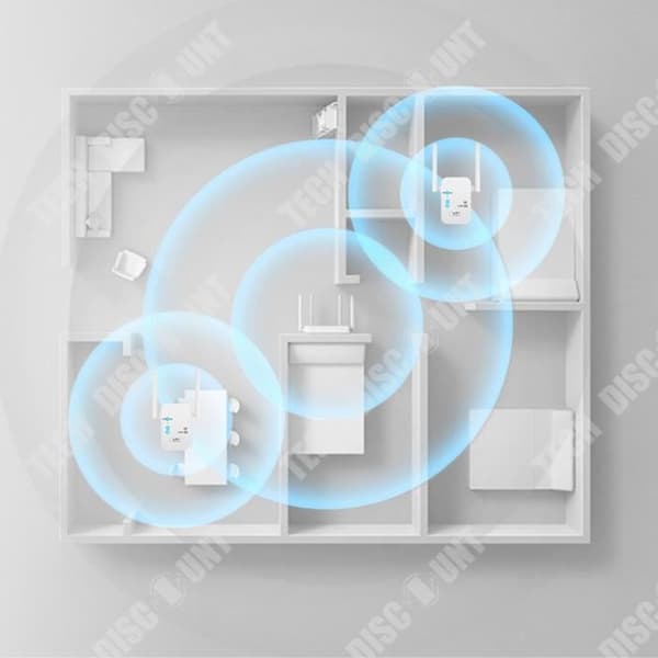 TD® WIFI signalförstärkare kopplad till booster 1200M5G trådlös routing dubbelfrekvens dubbel antenn repeater genom