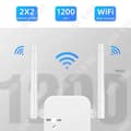 Miniatyrbild 2 av 4: TD® WIFI signalförstärkare kopplad till booster 1200M5G trådlös routing dubbelfrekvens dubbel antenn repeater genom