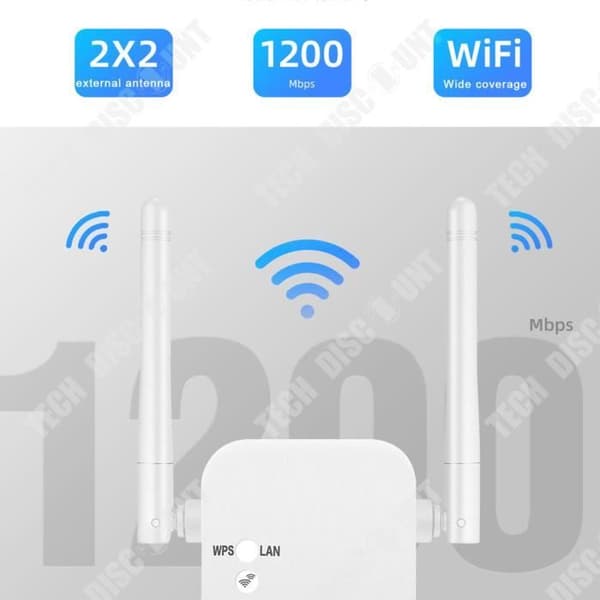 TD® WIFI signalförstärkare kopplad till booster 1200M5G trådlös routing dubbelfrekvens dubbel antenn repeater genom