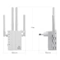 Miniatyrbild 3 av 4: I® Kraftfull wifi-router 1200M dubbelfrekvensdirigering genom väggrepeatern smart trådlös wifi-signalförstärkare