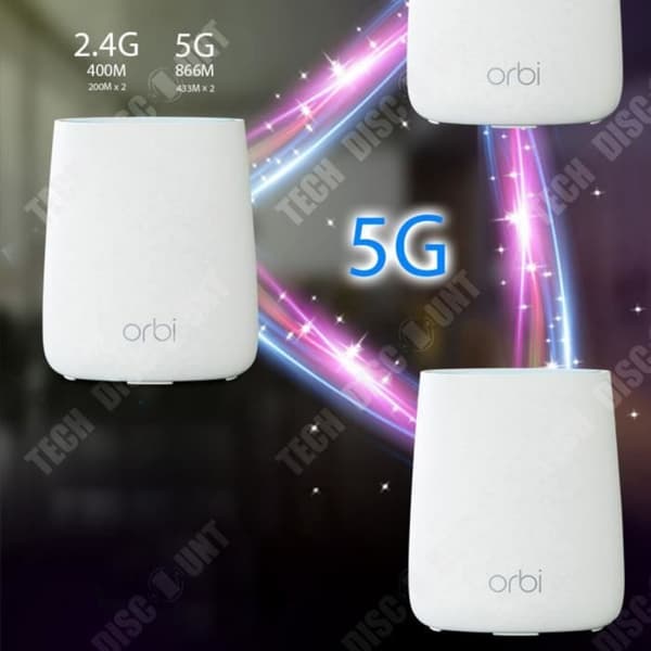 TD® Parts NETGEAR ORBI mystery RBK23 stor villa trådlös router MESH nätverksuppsättning tri-frekvens distribution