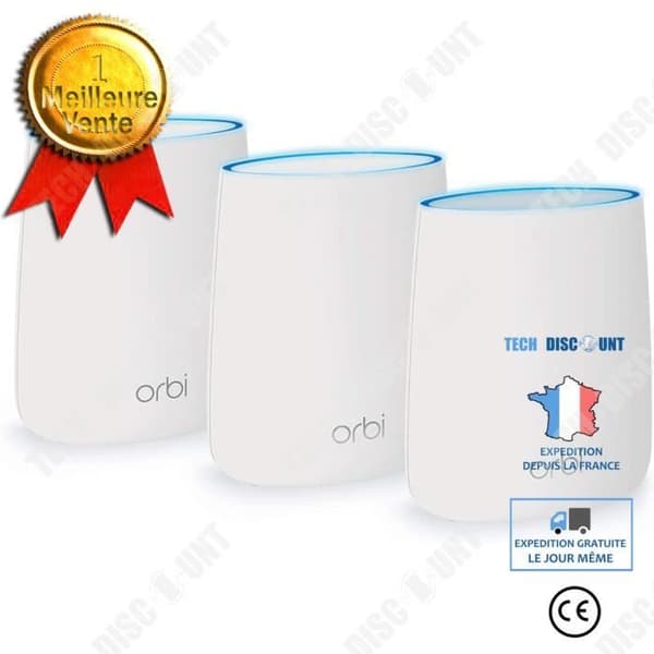 TD® Parts NETGEAR ORBI mystery RBK23 stor villa trådlös router MESH nätverksuppsättning tri-frekvens distribution