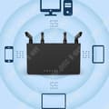 Miniatyrbild 3 av 4: TD® 1200 Megabit trådlösa routrar Dual Band Gigabit Wall Penetration High Bandwidth Multi Hole Cooling