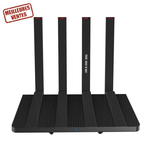 Trådlös router - WiFi6 - Gigabit - 1800 Mbps - Dubbelband - Förbättrad signal