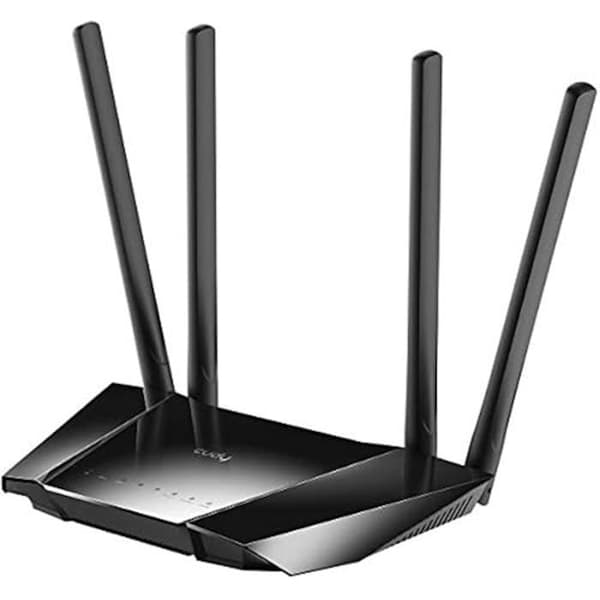 4G LTE-router - CUDY - LT400 - 300 Mbps - 4 externa antenner - PPTP/L2TP VPN-klient Svart