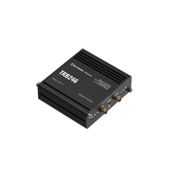 Passerelle - TELTONIKA - TRB246 - Dual SIM - 4G LTE - DNP3 - Modbus - DLMS Svart