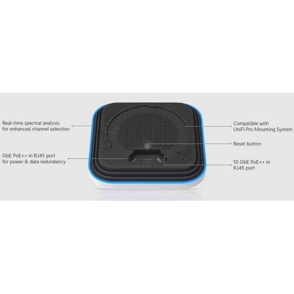 Åtkomstpunkt - UBIQUITI NETWORKS - Unifi E7 - Wi-Fi 2.4/5 GHz - PoE - Fjärrhantering