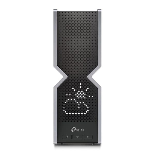 TPLINK BE19000 Tri Band Wi-Fi Svart, Rostfritt stål