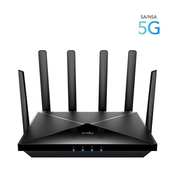 Cudy P5 Ax3000 Wifi Dual-Band 6 5G Sa/Nsa Gigabit Router Svart