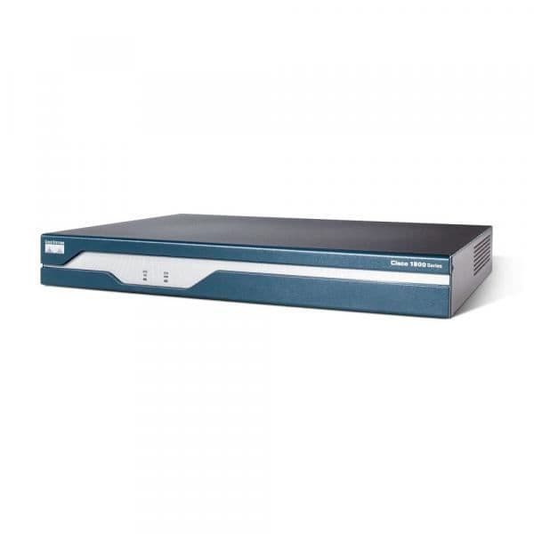 Router - CISCO - CISCO1841-ADSL2-I - ADSL2+ - ITU G.992.1 (G.DMT) - 4-portars switch- USED Svart, Blå
