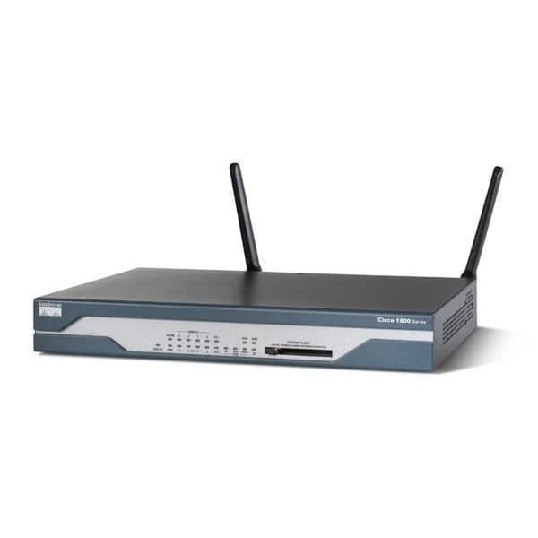 Cisco CISCO1811W-AG-A/K9- USED Svart, Blå, Rostfritt stål