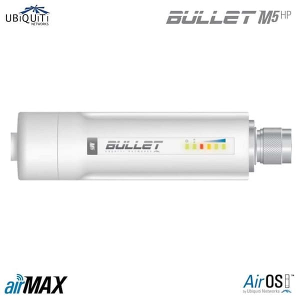 UBNT BulletM5-HP: Trådlöst 5GHz högpresterande 802.11n utomhussystem- USED Vit