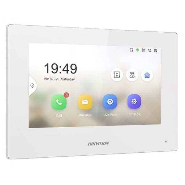 Hikvision IP-baserad inomhusstation DS-KH6320-WTE1-W